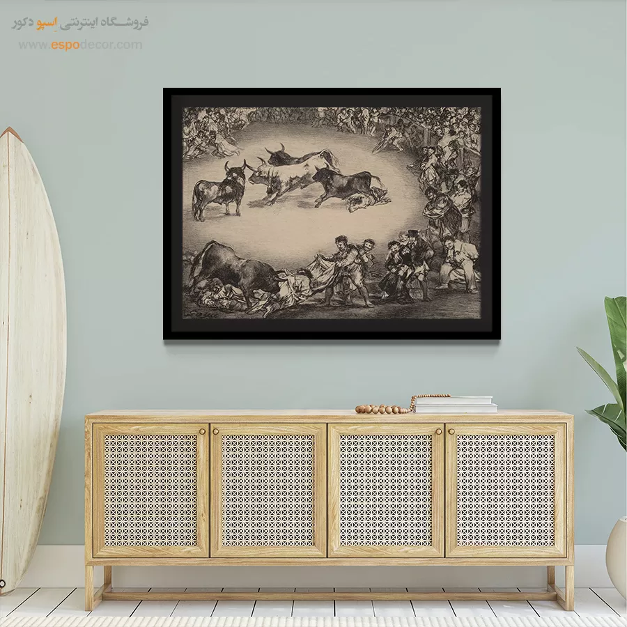 سرگرمی اسپانیایی – تابلو نقاشی فرانسیسکو گویا - اسپو دکور