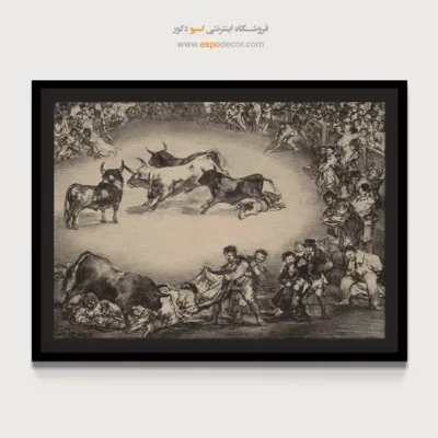 سرگرمی اسپانیایی – تابلو نقاشی فرانسیسکو گویا - اسپو دکور