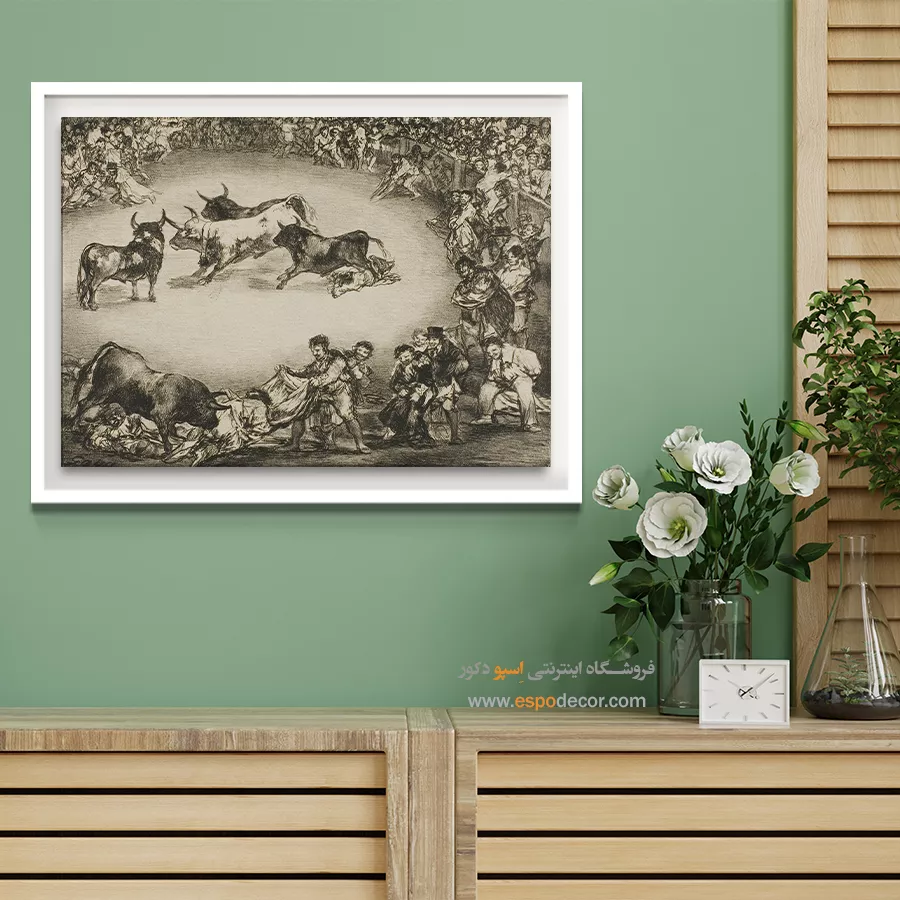 سرگرمی اسپانیایی – تابلو نقاشی فرانسیسکو گویا - اسپو دکور