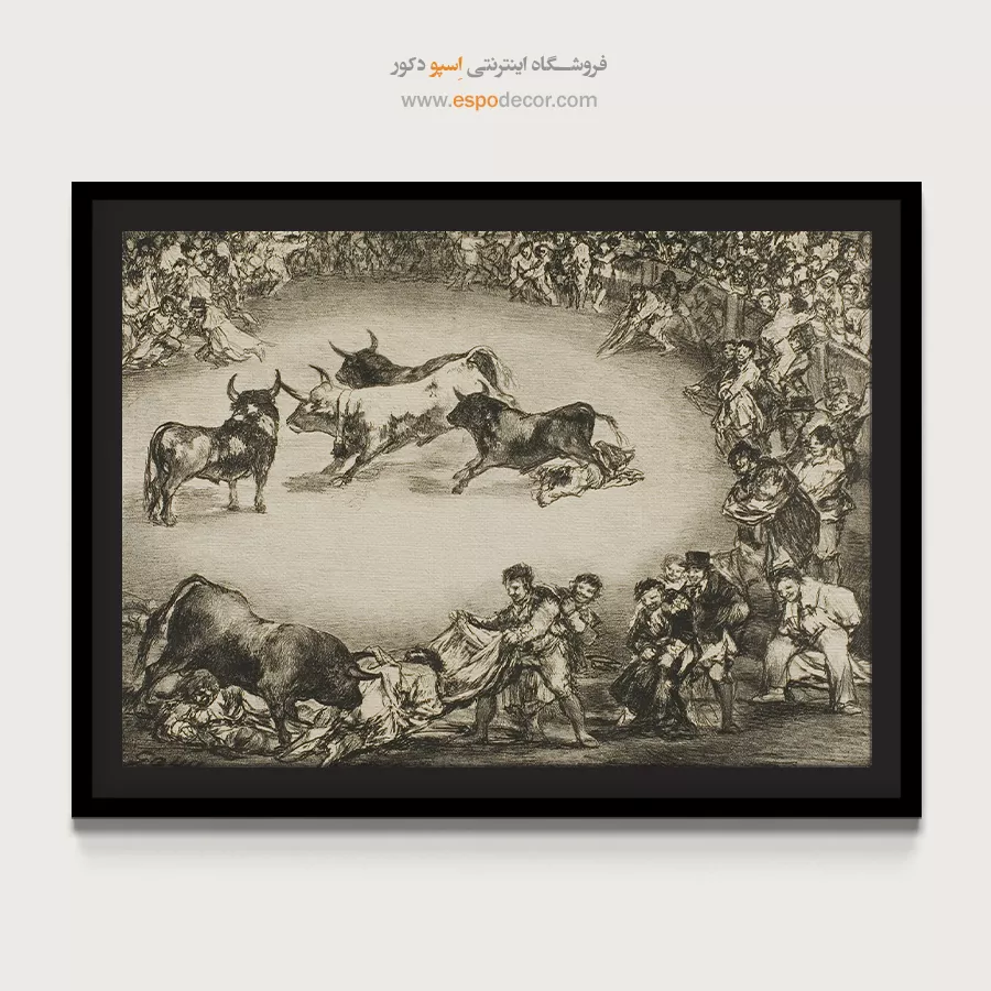 سرگرمی اسپانیایی – تابلو نقاشی فرانسیسکو گویا - اسپو دکور