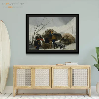 منظره زمستانی – تابلو نقاشی فرانسیسکو گویا - اسپو دکور