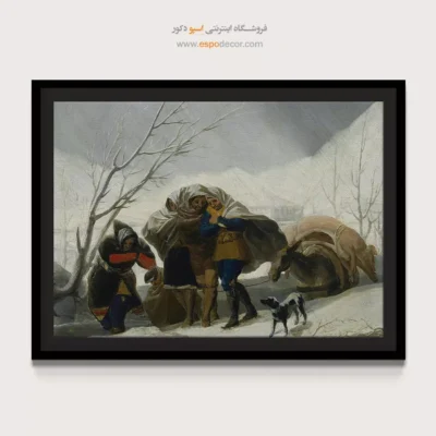 منظره زمستانی – تابلو نقاشی فرانسیسکو گویا - اسپو دکور