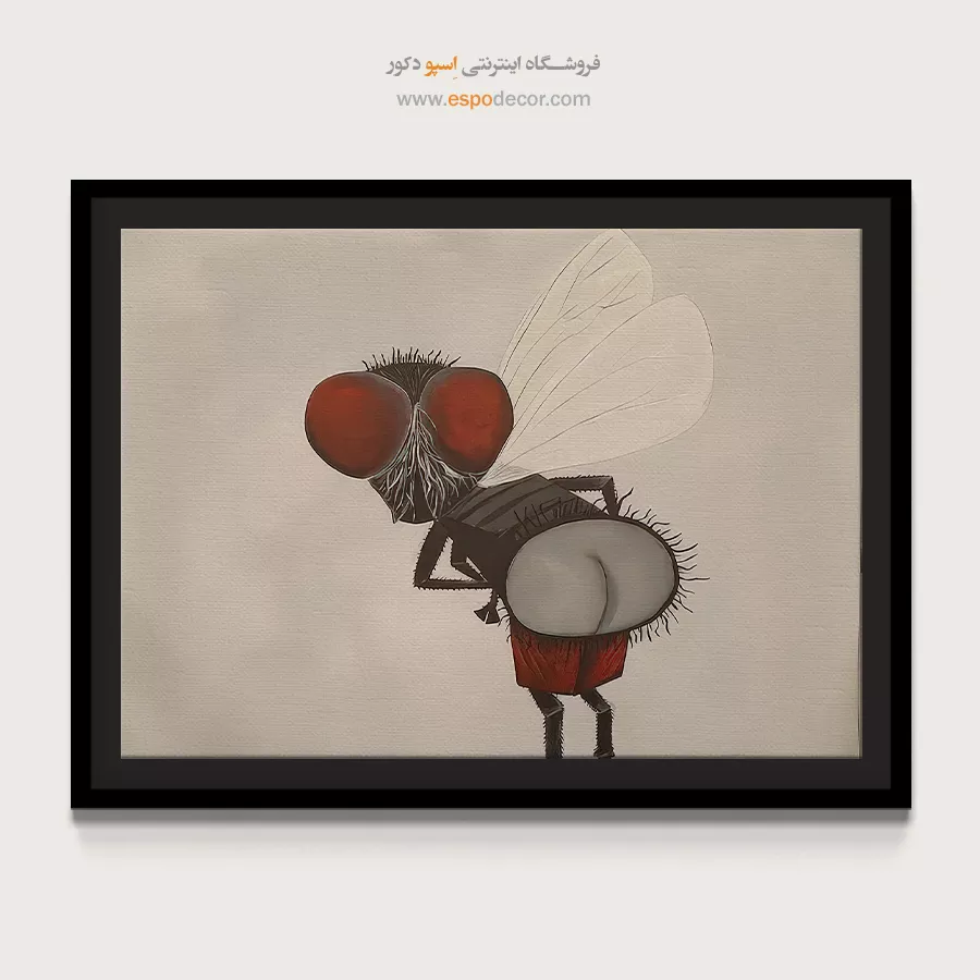 تابلو حیوانات بامزه - اسپو دکور