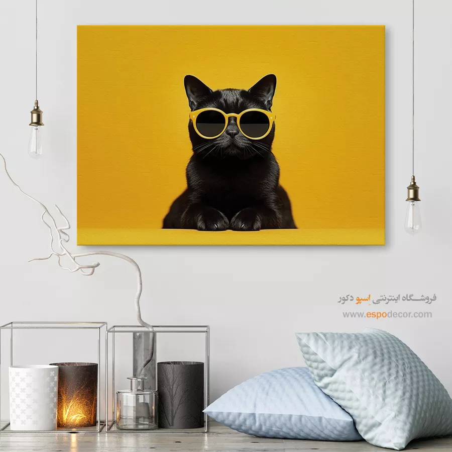 تابلو حیوانات بامزه - اسپو دکور