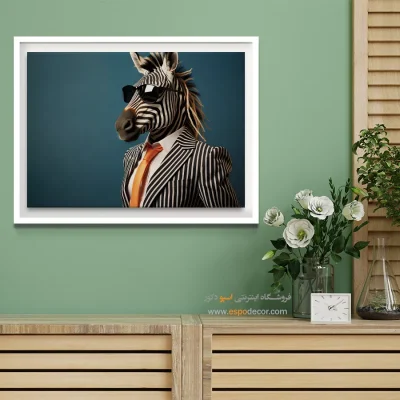 تابلو حیوانات بامزه - اسپو دکور