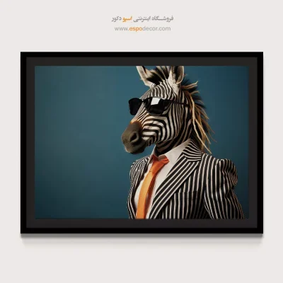 تابلو حیوانات بامزه - اسپو دکور