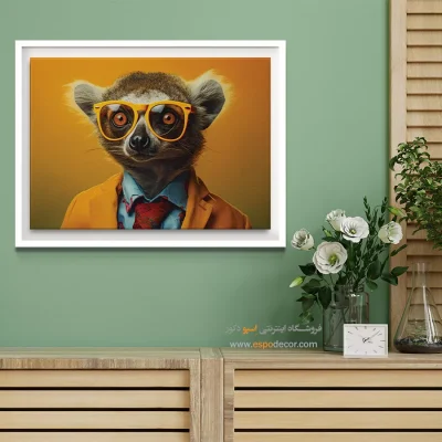 تابلو حیوانات بامزه - اسپو دکور