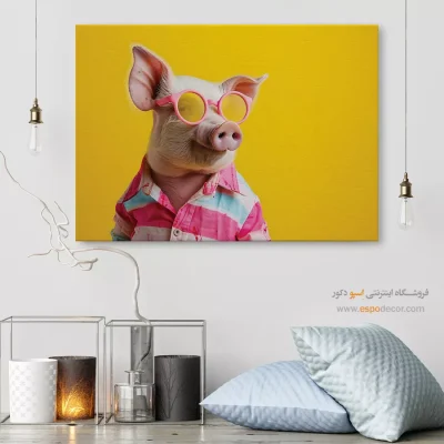 تابلو حیوانات بامزه - اسپو دکور