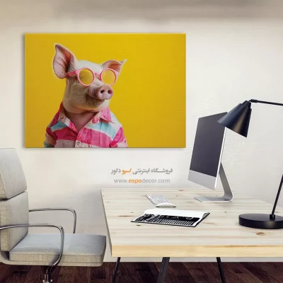 تابلو حیوانات بامزه - اسپو دکور