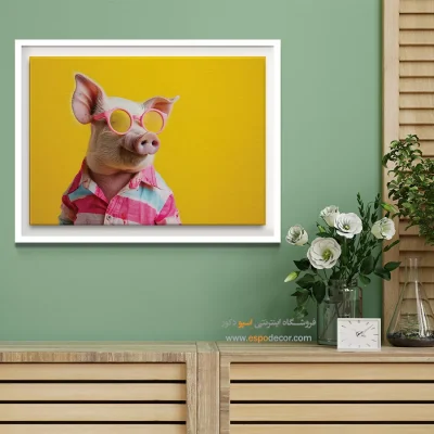 تابلو حیوانات بامزه - اسپو دکور