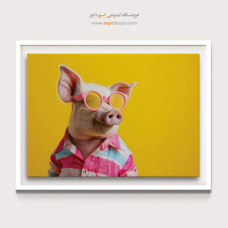 تابلو حیوانات بامزه - اسپو دکور