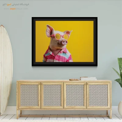 تابلو حیوانات بامزه - اسپو دکور