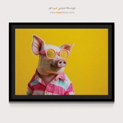 تابلو حیوانات بامزه - اسپو دکور