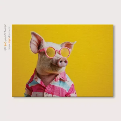 تابلو حیوانات بامزه - اسپو دکور