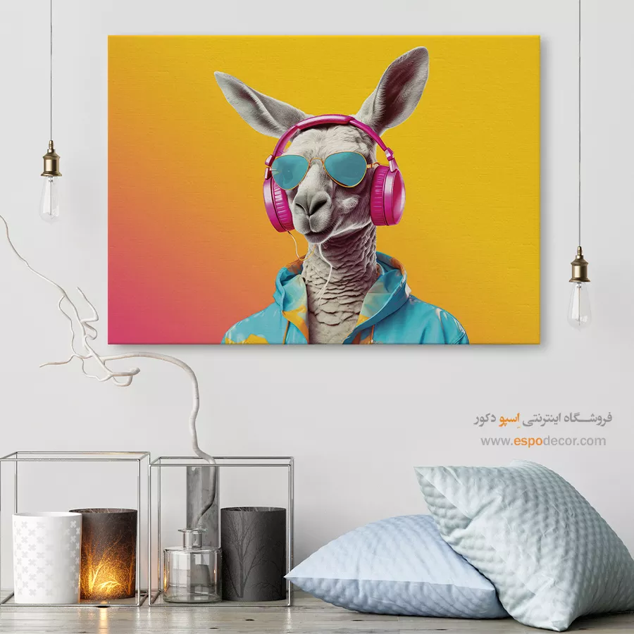 تابلو حیوانات بامزه - اسپو دکور