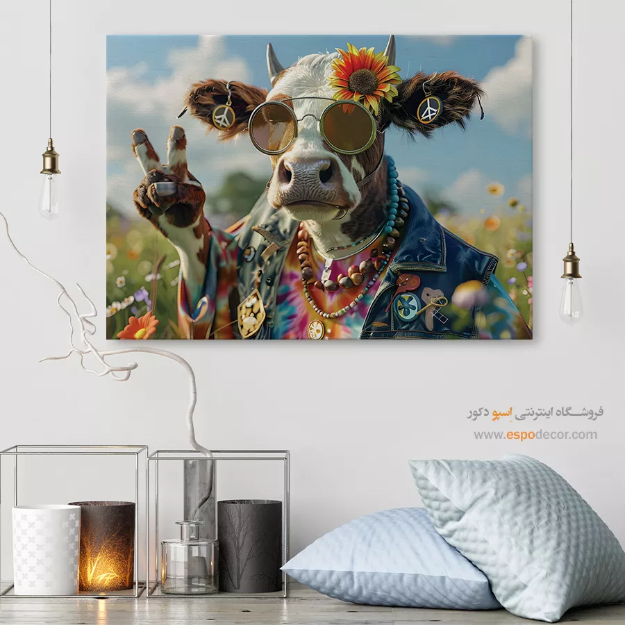 تابلو حیوانات بامزه - اسپو دکور