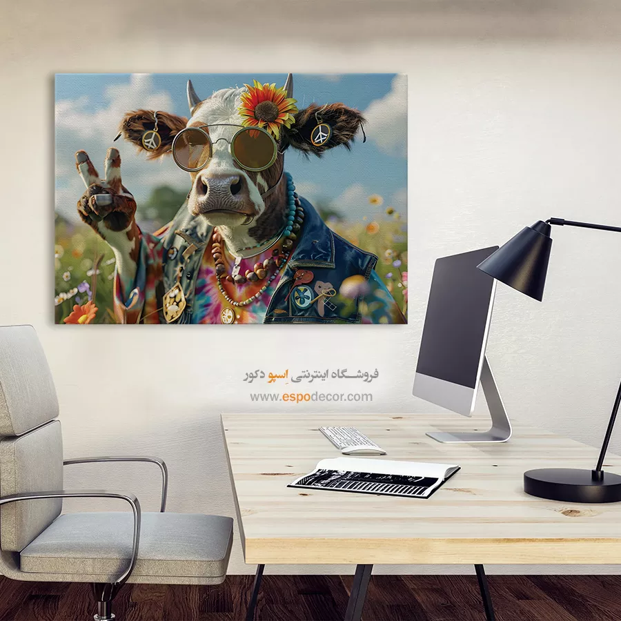 تابلو حیوانات بامزه - اسپو دکور