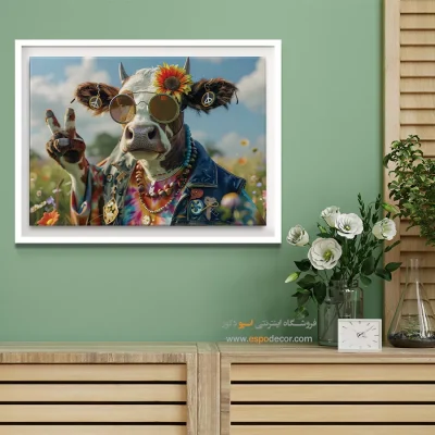 تابلو حیوانات بامزه - اسپو دکور