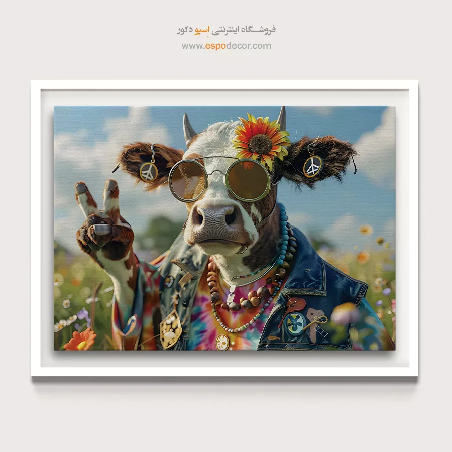 تابلو حیوانات بامزه - اسپو دکور