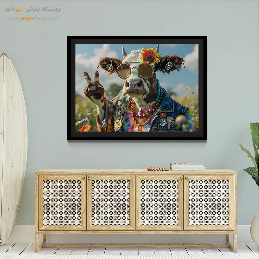 تابلو حیوانات بامزه - اسپو دکور