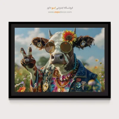 تابلو حیوانات بامزه - اسپو دکور