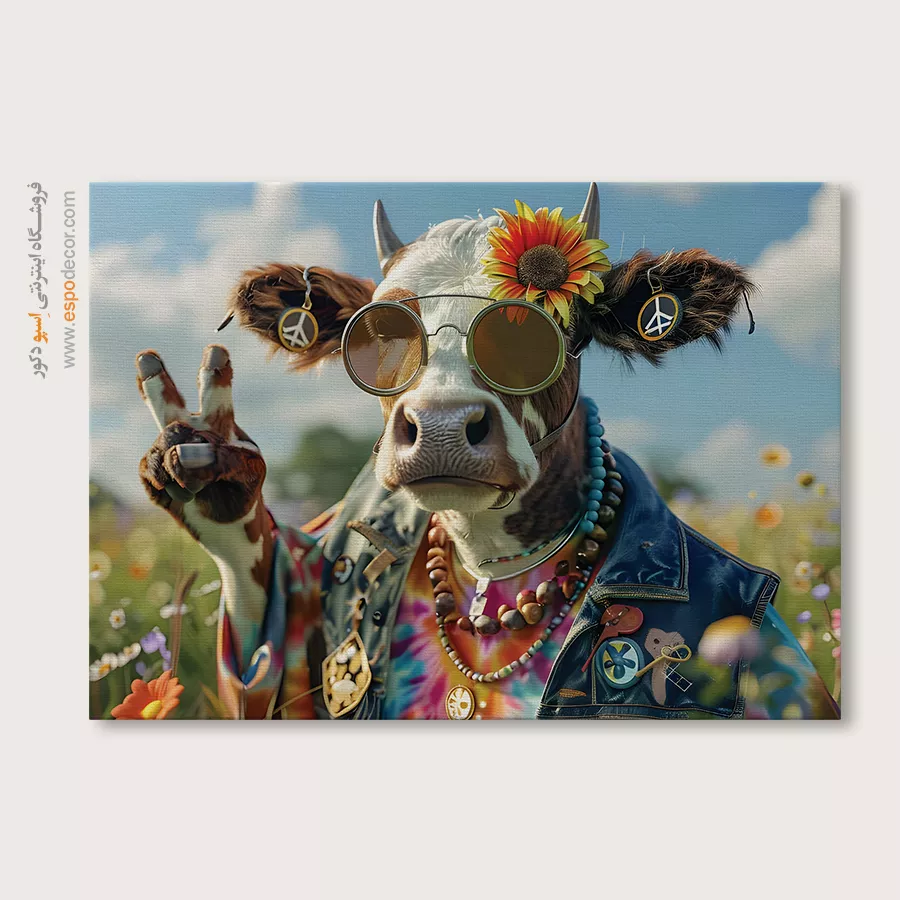 تابلو حیوانات بامزه - اسپو دکور