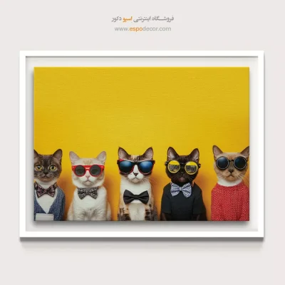 تابلو حیوانات بامزه - اسپو دکور