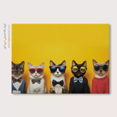 تابلو حیوانات بامزه - اسپو دکور