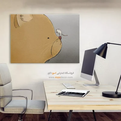 تابلو حیوانات بامزه - اسپو دکور