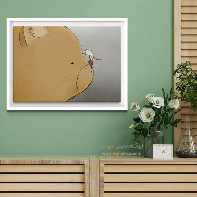 تابلو حیوانات بامزه - اسپو دکور