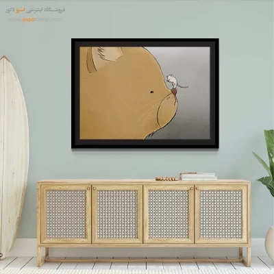 تابلو حیوانات بامزه - اسپو دکور