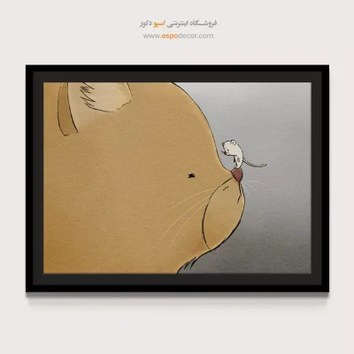 تابلو حیوانات بامزه - اسپو دکور