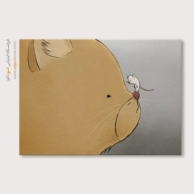 تابلو حیوانات بامزه - اسپو دکور