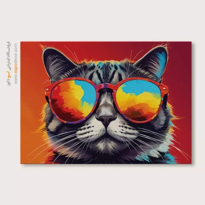 تابلو حیوانات بامزه - اسپو دکور