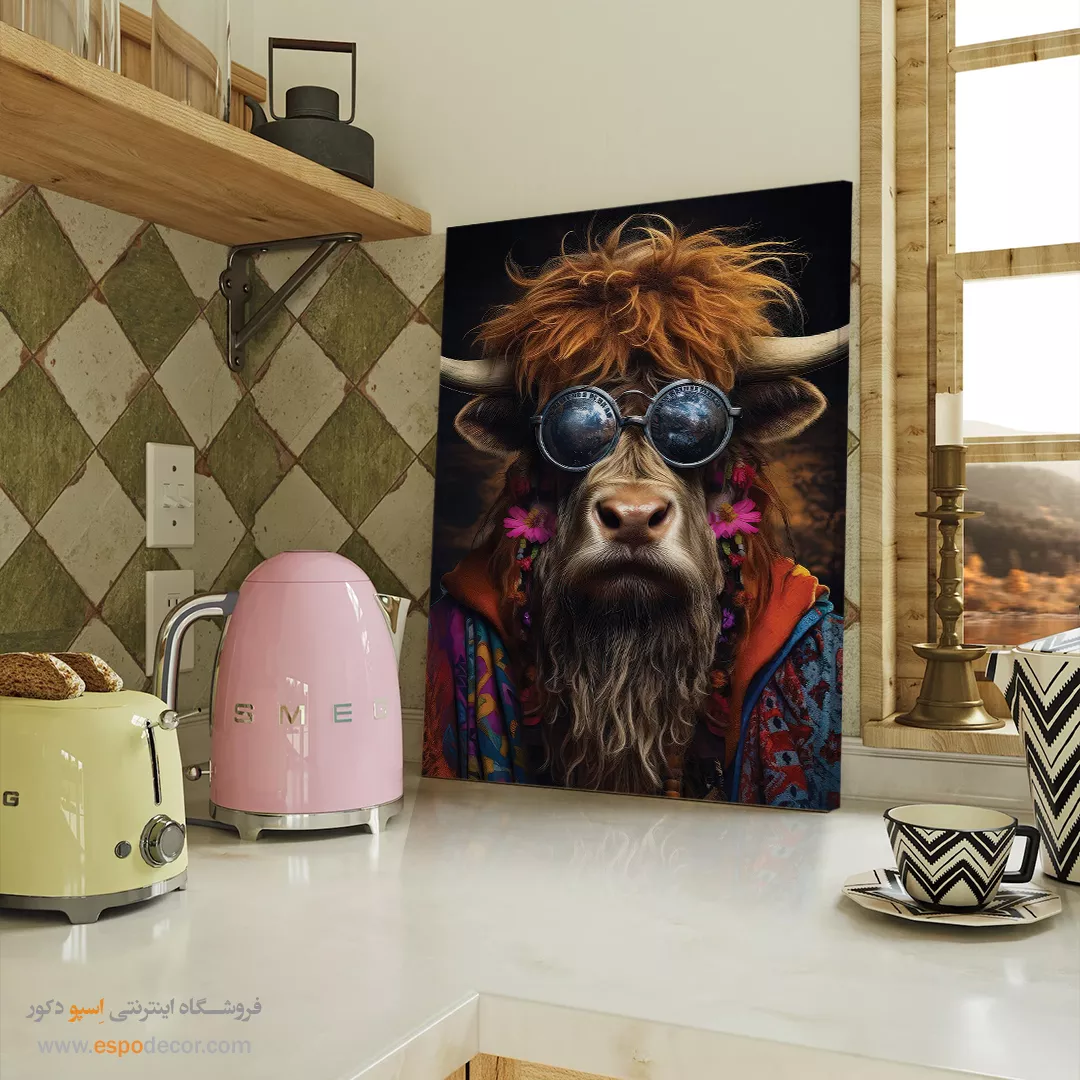تابلو حیوانات بامزه - اسپو دکور