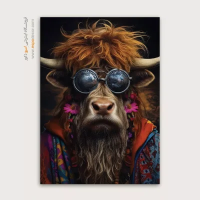 تابلو حیوانات بامزه - اسپو دکور