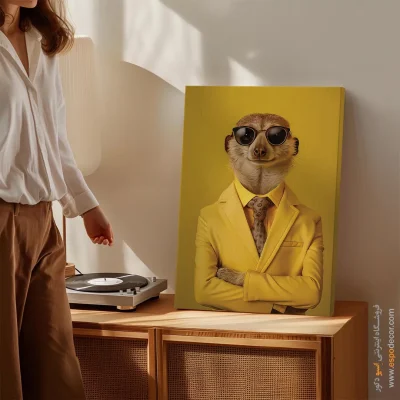 تابلو حیوانات بامزه - اسپو دکور