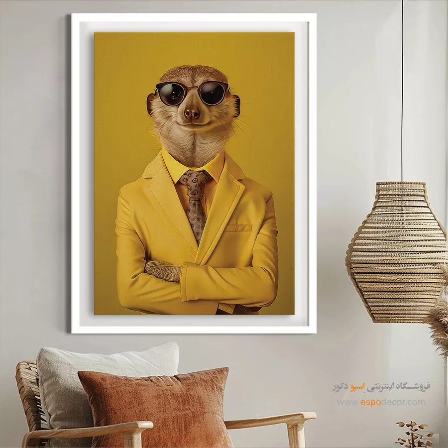تابلو حیوانات بامزه - اسپو دکور