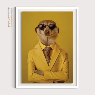 تابلو حیوانات بامزه - اسپو دکور