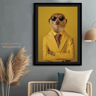 تابلو حیوانات بامزه - اسپو دکور