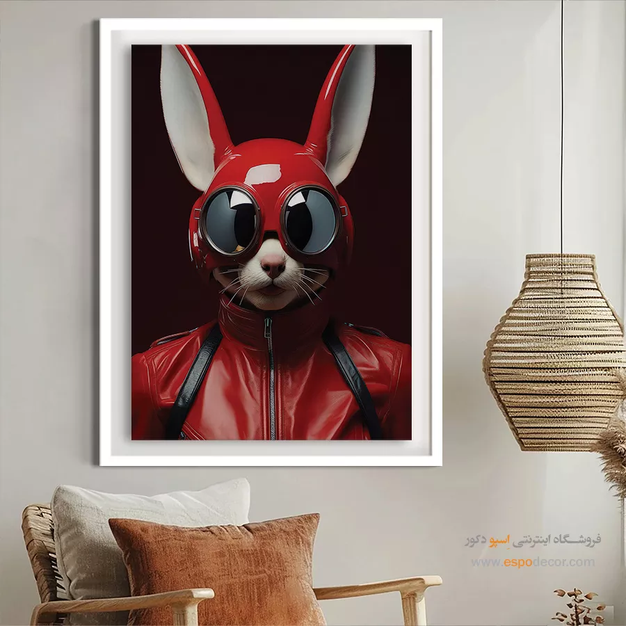 تابلو حیوانات بامزه - اسپو دکور