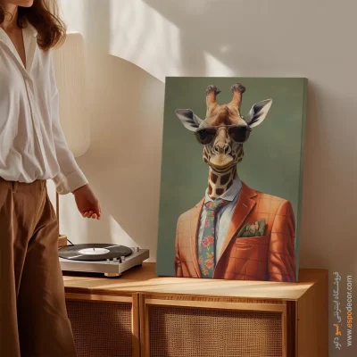 تابلو حیوانات بامزه - اسپو دکور