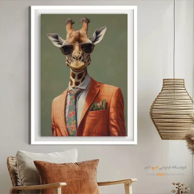 تابلو حیوانات بامزه - اسپو دکور