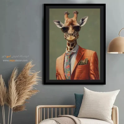 تابلو حیوانات بامزه - اسپو دکور
