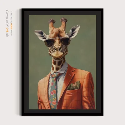 تابلو حیوانات بامزه - اسپو دکور