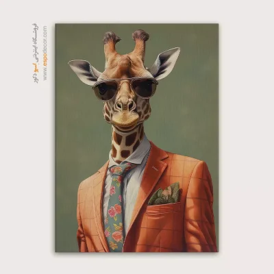 تابلو حیوانات بامزه - اسپو دکور