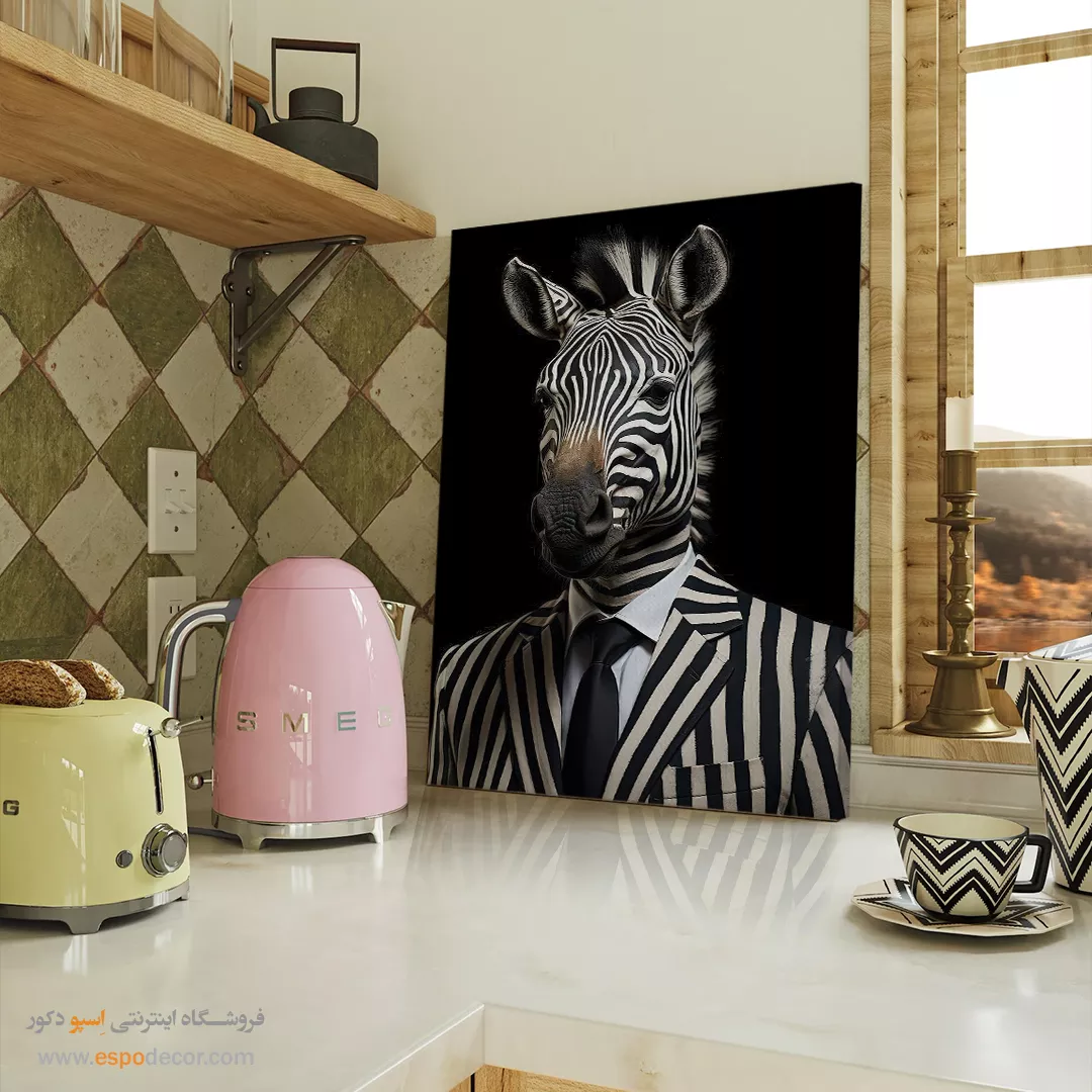تابلو حیوانات بامزه - اسپو دکور