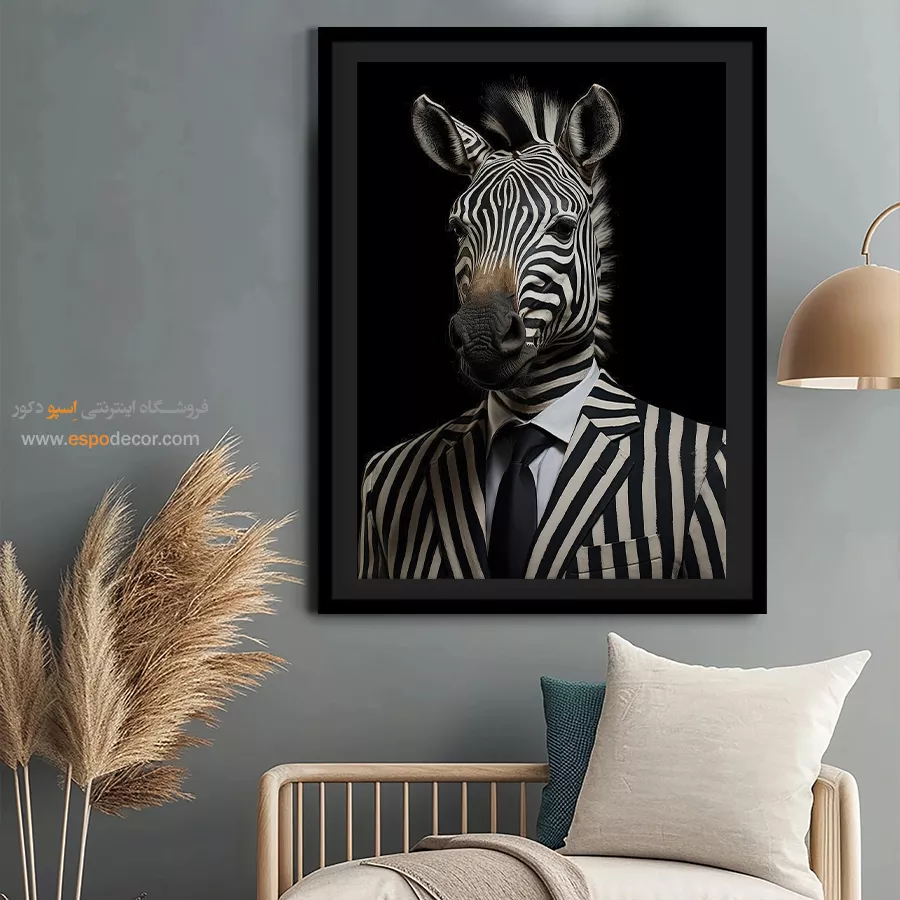 تابلو حیوانات بامزه - اسپو دکور