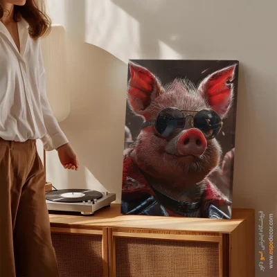 تابلو حیوانات بامزه - اسپو دکور