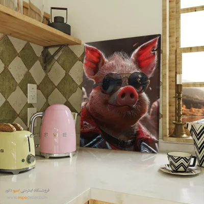 تابلو حیوانات بامزه - اسپو دکور